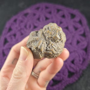 Large Prophecy Stone Pseudomorph Hematite Limonite Goethite after Pyrite Marcasite Raw Crystal Natural Rare Unique Rough White Desert Egypt