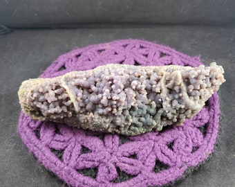 Grape Agate Large Cluster Purple Botryoidal Chalcedony Balls Healing Stones Crystal Indonesia XL Cabinet Specimen