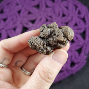 Prophecy Stone Pseudomorph Hematite Limonite Goethite after Pyrite Marcasite Raw Crystal Natural Rare Unique Chunk Rough White Desert Egypt