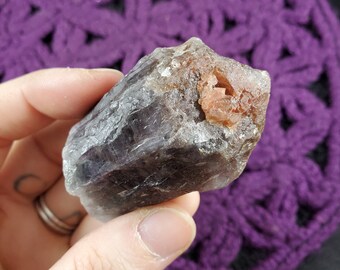 Super 7 Amethyst Cacoxenite Point Red Capped Sacred Seven Crystal Melody stone Brazil elestial druzy