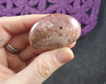 Rhodochrosite Tumbled Stone Dark Pink Red Pebble Small Crystal Gem Tumble Crystals Polished love heart Chakra Argentina