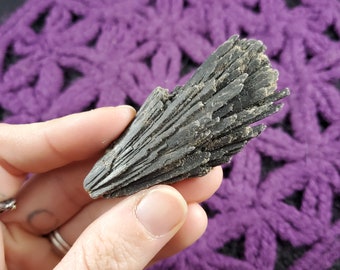 Black Kyanite Fan Blade Cluster Crystal Stones Crystals Rough Natural