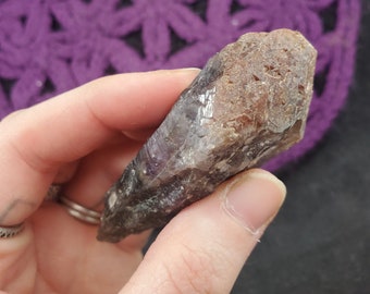 Super 7 Amethyst Cacoxenite Point Red Capped Sacred Seven Crystal Melody stone Brazil elestial druzy