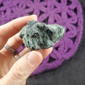 Actinolite Blade Crystal Raw Stones Natural Crystals Rough green Namibia image 1