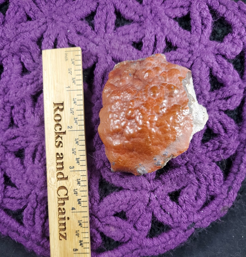 Red Fox Crater Agate Rough Stone Raw Botryoidal Red Agate Crystal ...