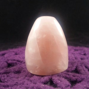 Rose Quartz Freeform Self Standing Polished Display Healing Stones Crystal Carving pink free form love heart chakra