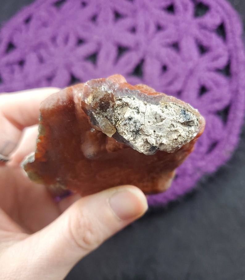 Red Fox Crater Agate Rough Stone Raw Botryoidal Red Agate Crystal ...