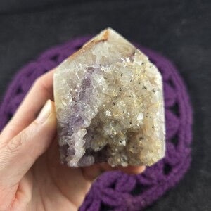 Druzy Agate Geode Half Polished Point Healing Stones Generator Tower Crystal Self Standing natural druzy vugs