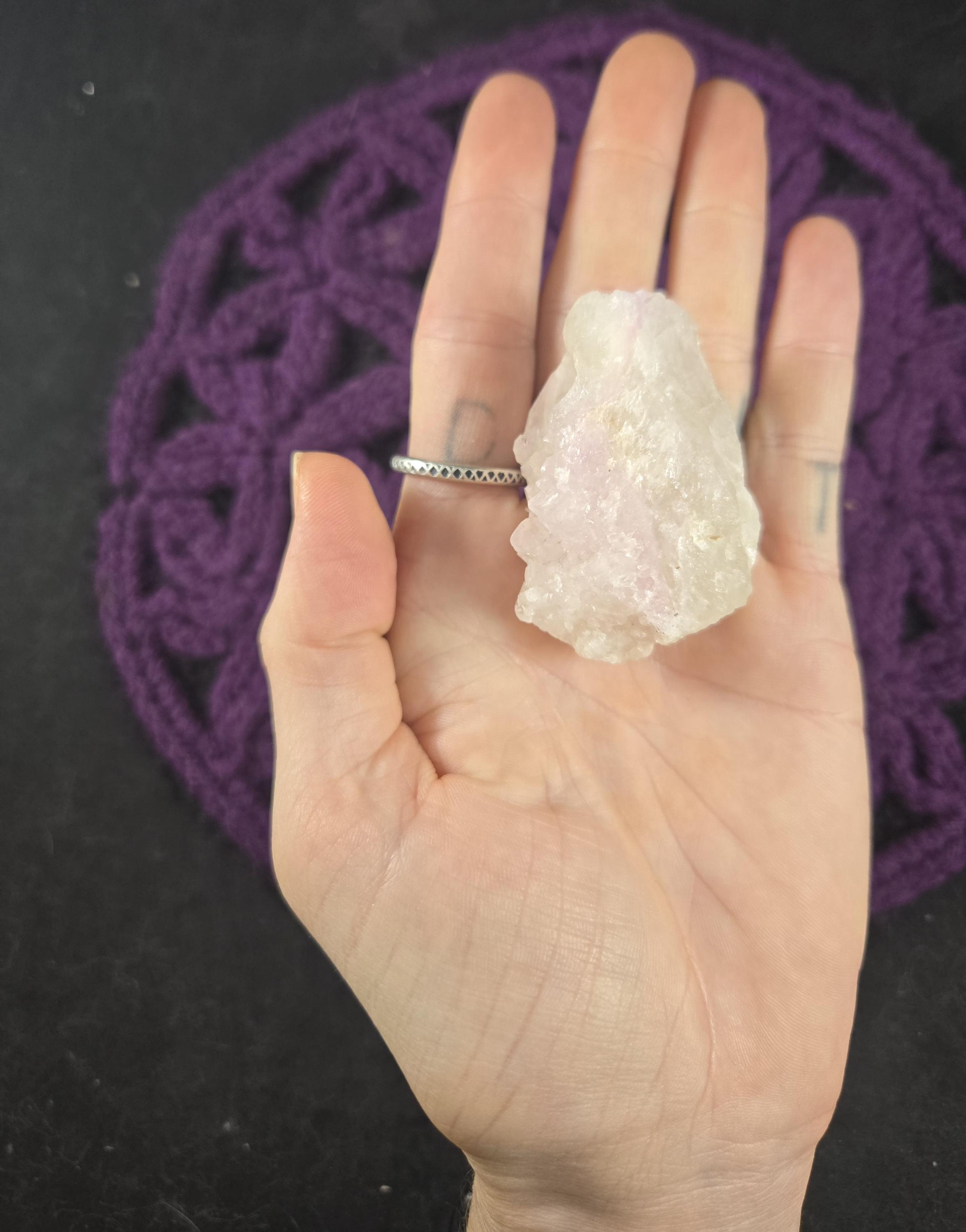 Crystalline Rose Quartz Elestial Crystal Rare Stones Small