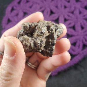 Prophecy Stone Pseudomorph Hematite Limonite Goethite after Pyrite Marcasite Raw Crystal Natural Rare Unique Chunk Rough White Desert Egypt