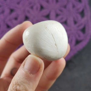 Scolecite Tumbled Stone Crystal Polished Tumble Stones Pocket Crystals Natural white Unique India
