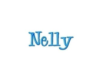 Nelly Font Machine Embroidery Design INSTANT DOWNLOAD BX