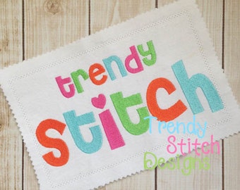 Cheri Font Filled Machine Embroidery Design INSTANT DOWNLOAD