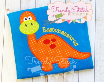 Dinosaur Applique Machine Embroidery Design INSTANT DOWNLOAD