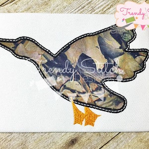 Mallard Duck silhouette Applique Machine Embroidery Design INSTANT DOWNLOAD