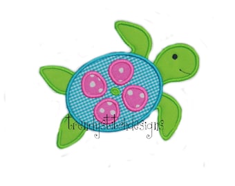 Sea Turtle Applique Design Machine Embroidery Design INSTANT DOWNLOAD