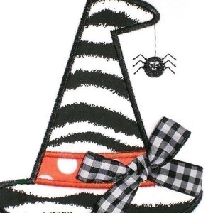 Witches Hat Applique Design Machine Embroidery Design INSTANT DOWNLOAD