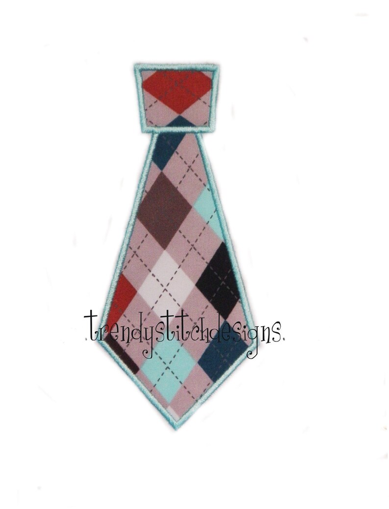 Tie Applique Design Machine Embroidery INSTANT DOWNLOAD Etsy