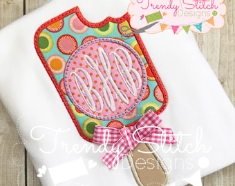 Popsicle Monogram 2 Applique Design Machine Embroidery Design INSTANT DOWNLOAD