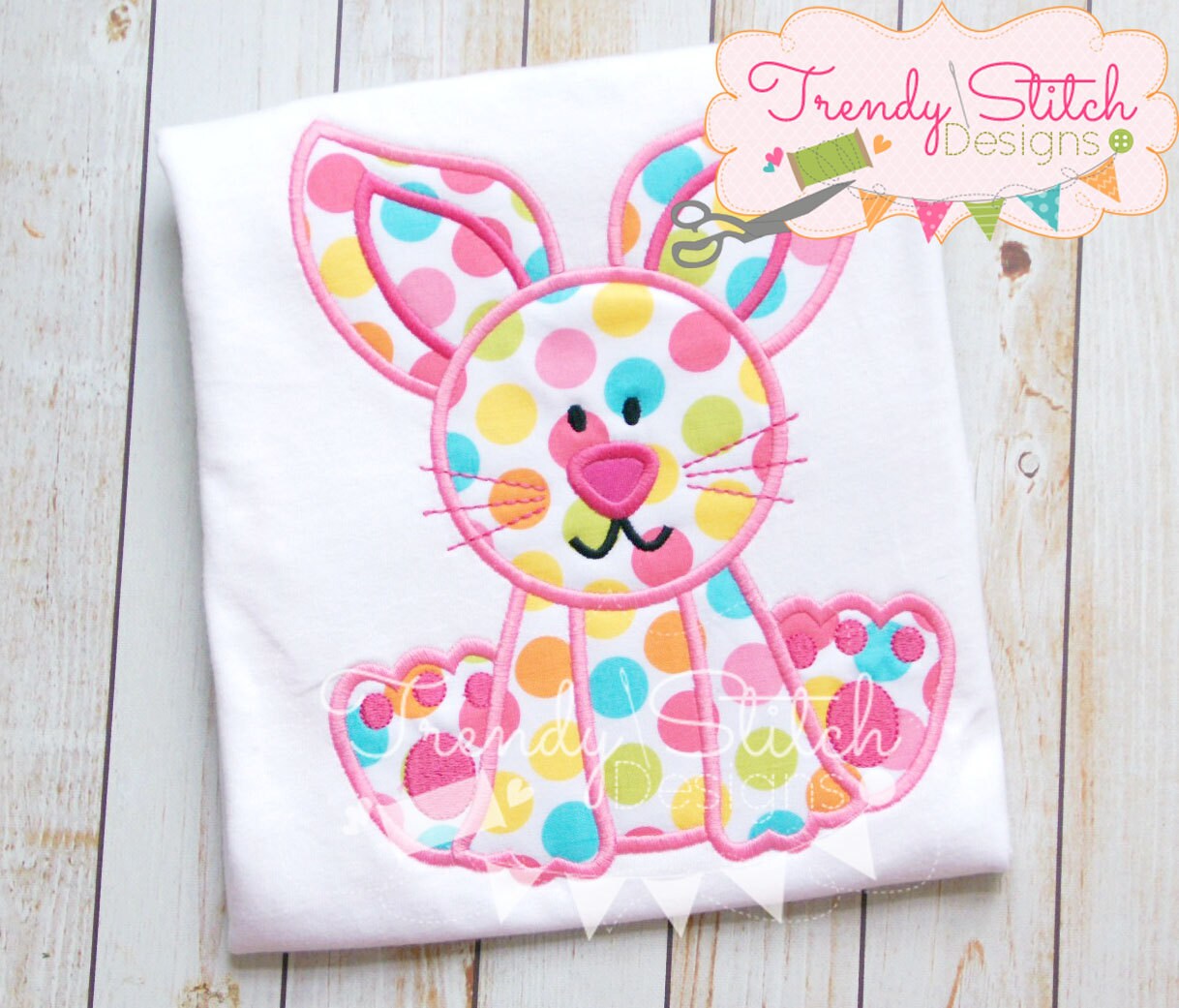 Bunny 2 Applique Machine Embroidery Design Easter INSTANT DOWNLOAD - Etsy