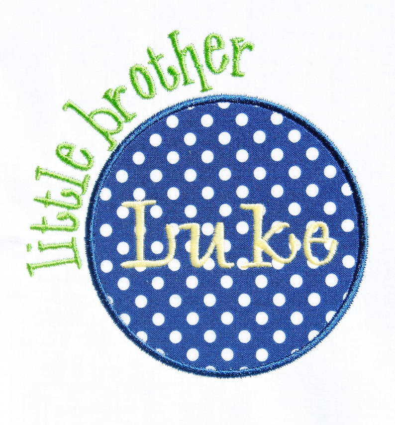 Sibling Circle Patch Applique Machine Embroidery Design Etsy