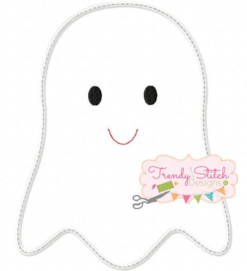 Ghost 1 Applique design Machine Embroidery Design INSTANT Etsy
