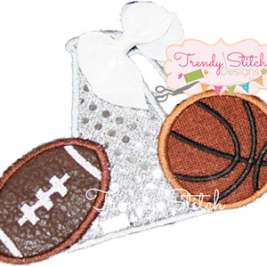 Megaphon Fußball Basketball Applikation Design Maschinenstickerei Design INSTANT DOWNLOAD