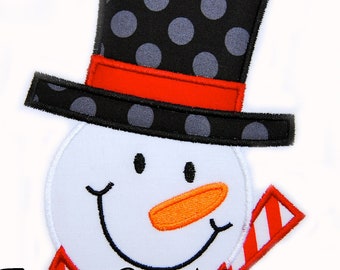 Frosty Applique design Machine Embroidery Design Snowman INSTANT DOWNLOAD Snowman