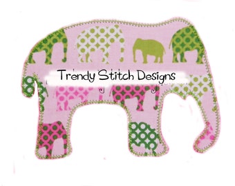 Elephant Applique Design Applique Machine Embroidery Design INSTANT DOWNLOAD