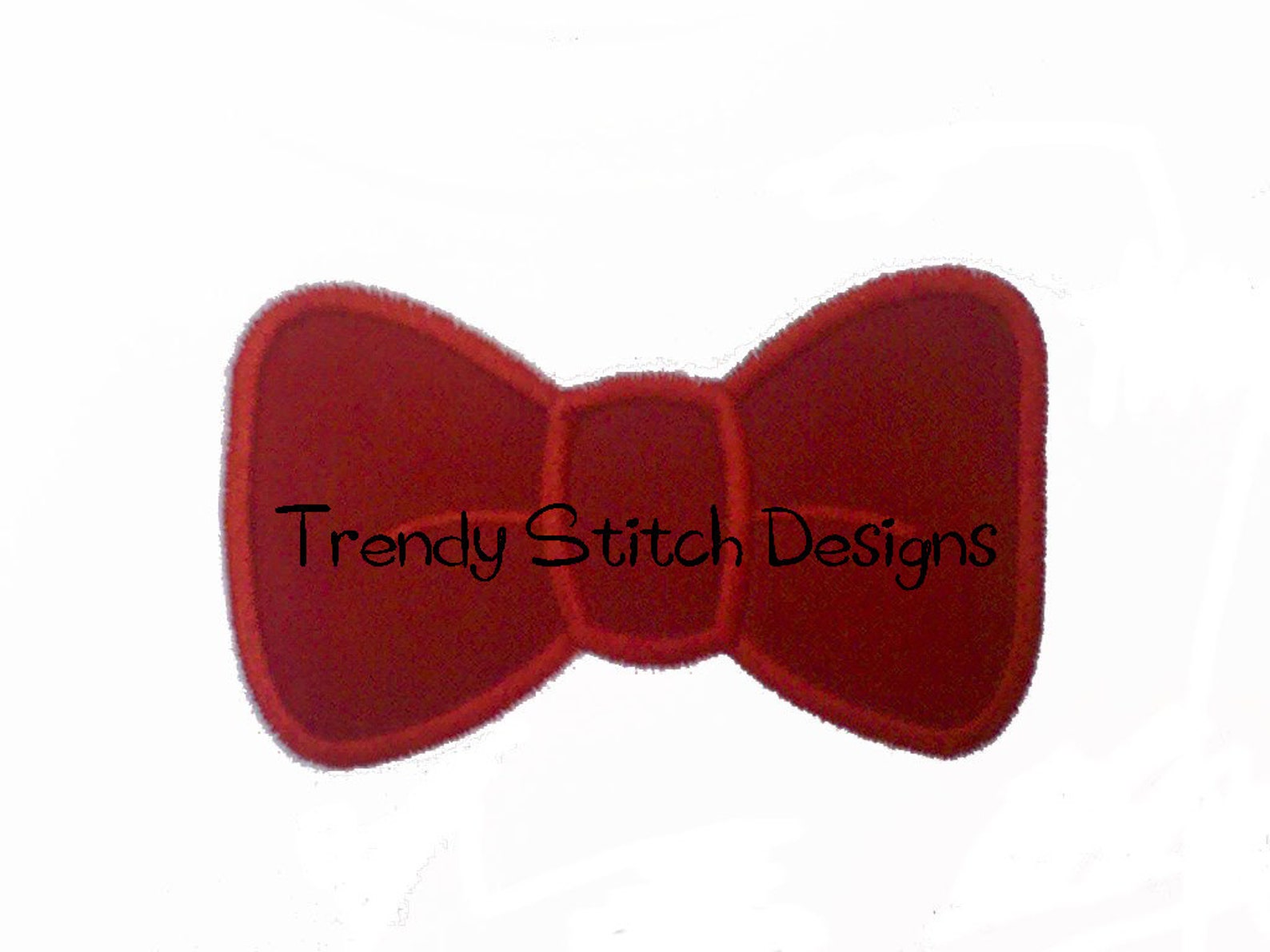 Bow Tie Bowtie Applique Design Machine Embroidery INSTANT Etsy