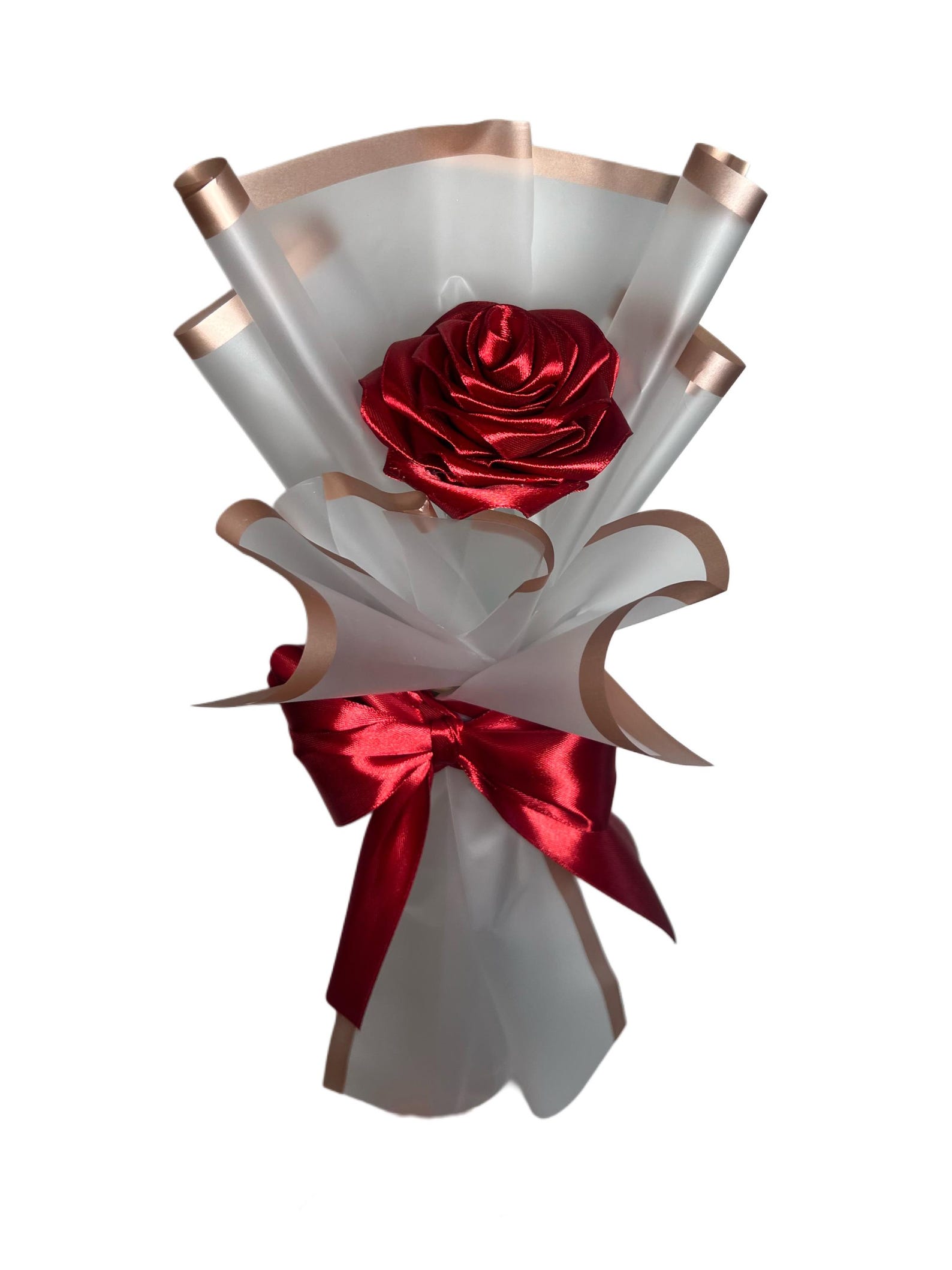 Single Eternal Satin Rose Bouqet (custom Make Orders) - Etsy
