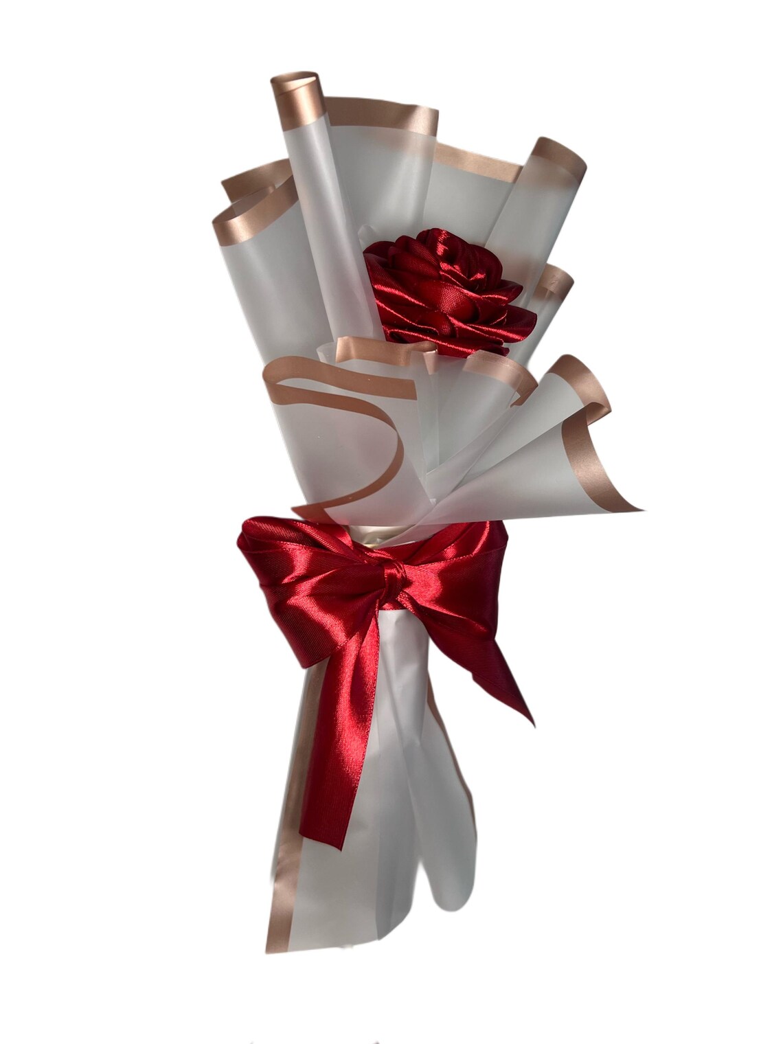 Single Eternal Satin Rose Bouqet (custom Make Orders) - Etsy