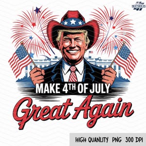 Trump 4 lipca PNG: Patriotyczny projekt z okazji Dnia Niepodległości