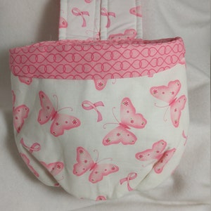 Stay Put Pouch  Remote Control Caddy Butterfly Breast Cancer