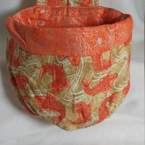 Stay Put Pouch  Remote Control Caddy Koi Fish Pond Orange