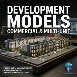 Architectural 3D Modeling Service | Commercial Development Model | Custom Site Plan for Developers & Architects