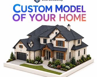 Custom 3D Printed Home Replica: Personalized Retirement Keepsake Miniature House