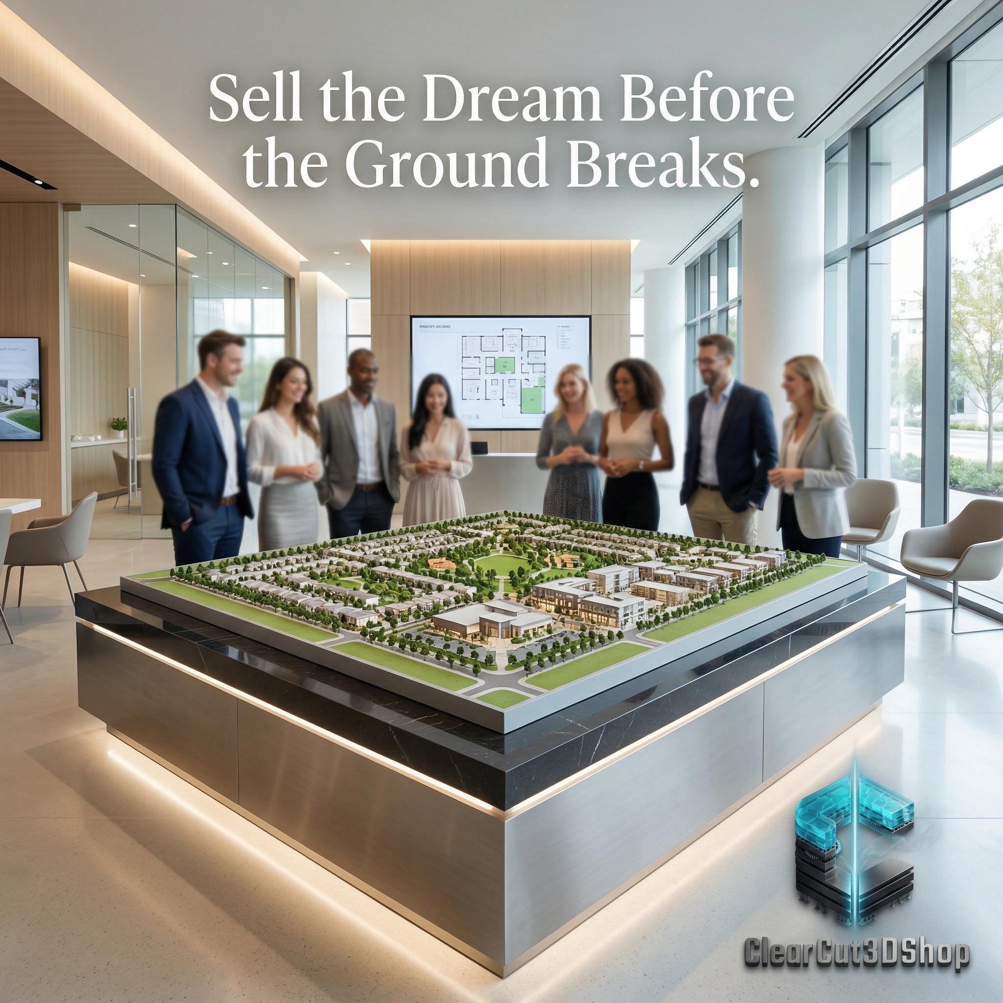 Architectural 3D Modeling Service | Commercial Development Model ...