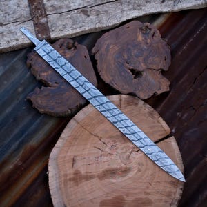 Damascus steel Handmade Sword Blank Blade, Miking Sword Blade, Damascus Blade, Ideal for Custom Sword Making