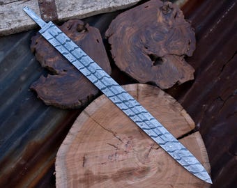 Damascus steel Handmade Sword Blank Blade, Miking Sword Blade, Damascus Blade, Ideal for Custom Sword Making