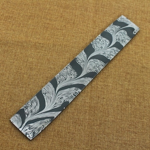 Hand Forged Damascus Steel Snake Feather Billet, Knife Making Supplies, Damascus Billets, Damascus Steel Knife Making, Gift for Him