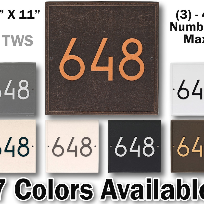 House Numbers Plaque - Etsy