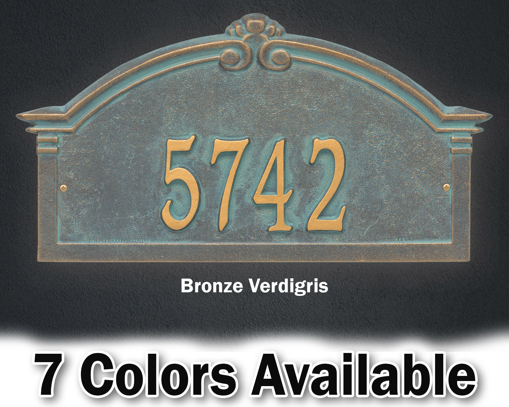 Custom Arch Signs Personalized Arch Plaque With Border - Welcome Sign - Large Custom Cast ...