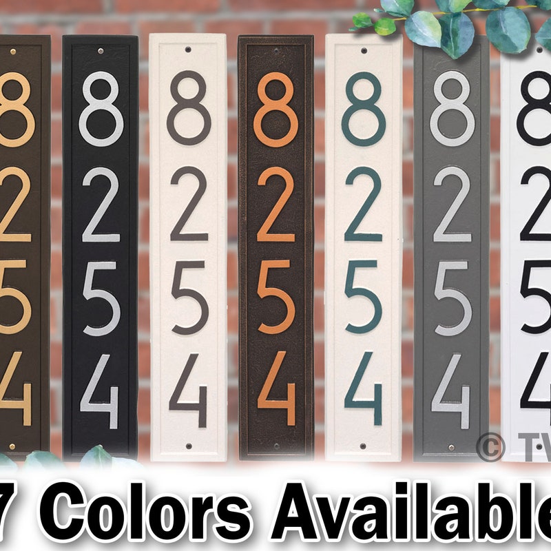 House Numbers Plaque - Etsy