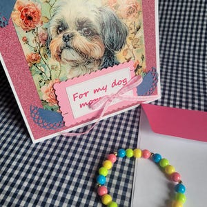 Karte für Hundeliebhaber, Shih Tzu Baby Liebe, jede Gelegenheit, 6x6 mit passendem Umschlag, kostenloser Versand ab 35 Bestellungen, gratis Geschenk