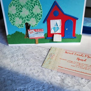 Personalized Realtor Greeting Card, Custom House with SOLD Sign for Thank You, Birthday, Holidays for Real Estate Agents | 5.5x4.25"