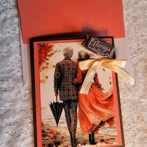 Biglietto d'auguri per anniversario cristiano per coppia, personalizzabile, scelta di colori personalizzata, sentimento pieno di fede, nomi personalizzati inclusi, biglietto ricordo