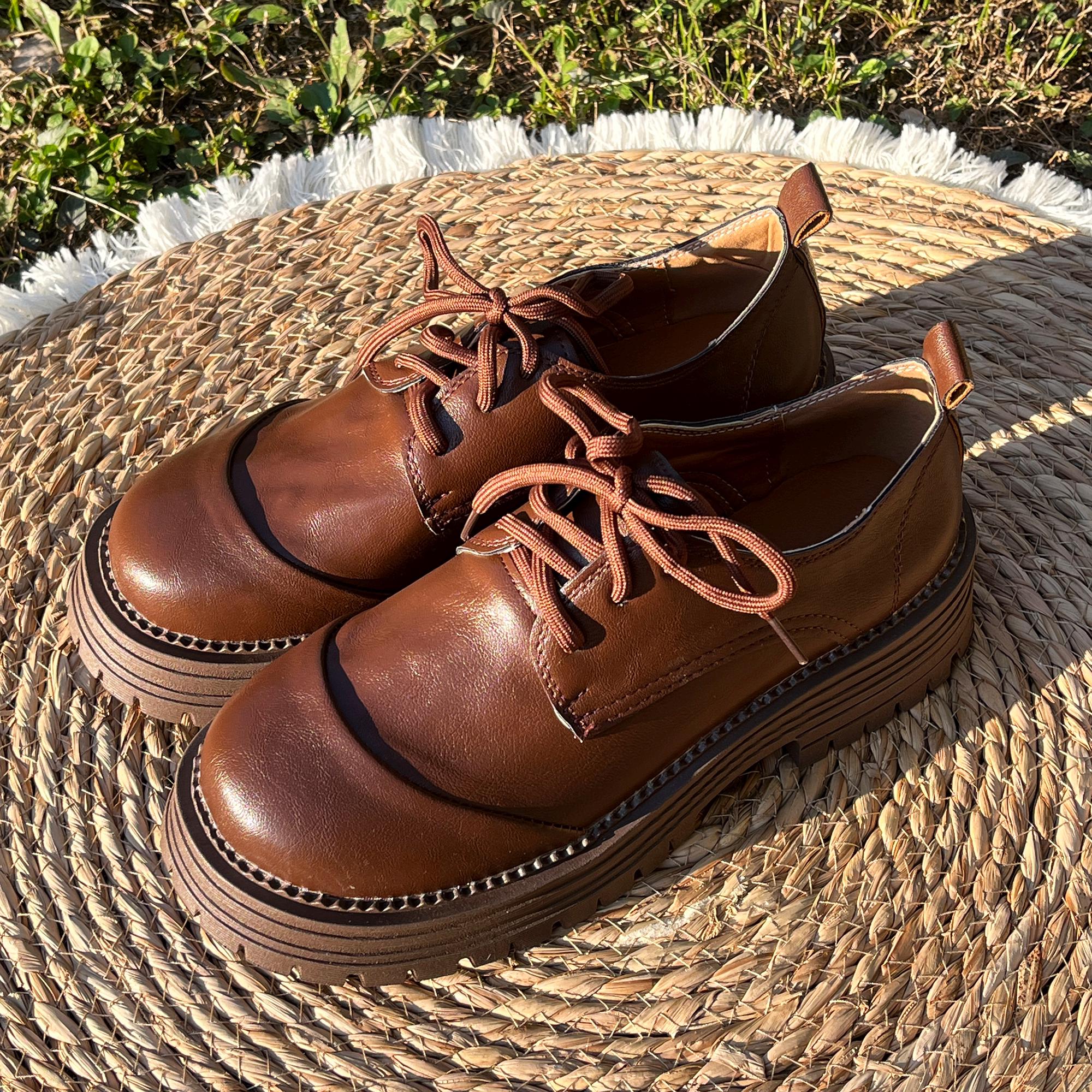 Oxford Style Mary Jane Loafers for Women – Vintage British Lace-up