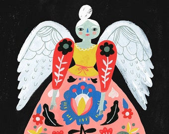 Art Print, Wall art,  Earth Angel, by Sarah Walsh