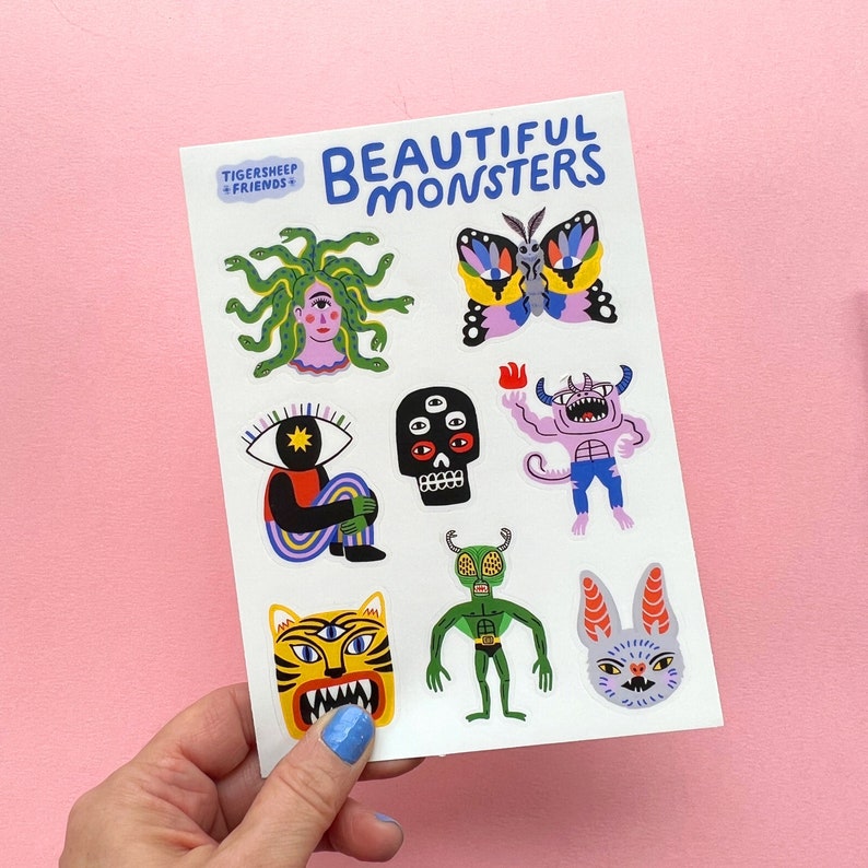 Beautiful Monsters Sticker sheet image 3